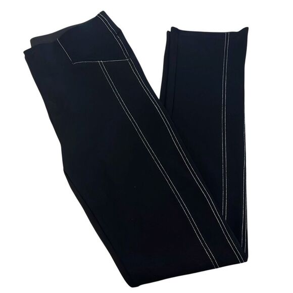 INC INTERNATIONAL CONCEPTS | black with white stitch pants 4 - Picture 1 of 9